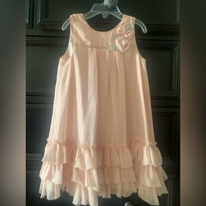 Pippa & Julie Blush Ruffle Dress